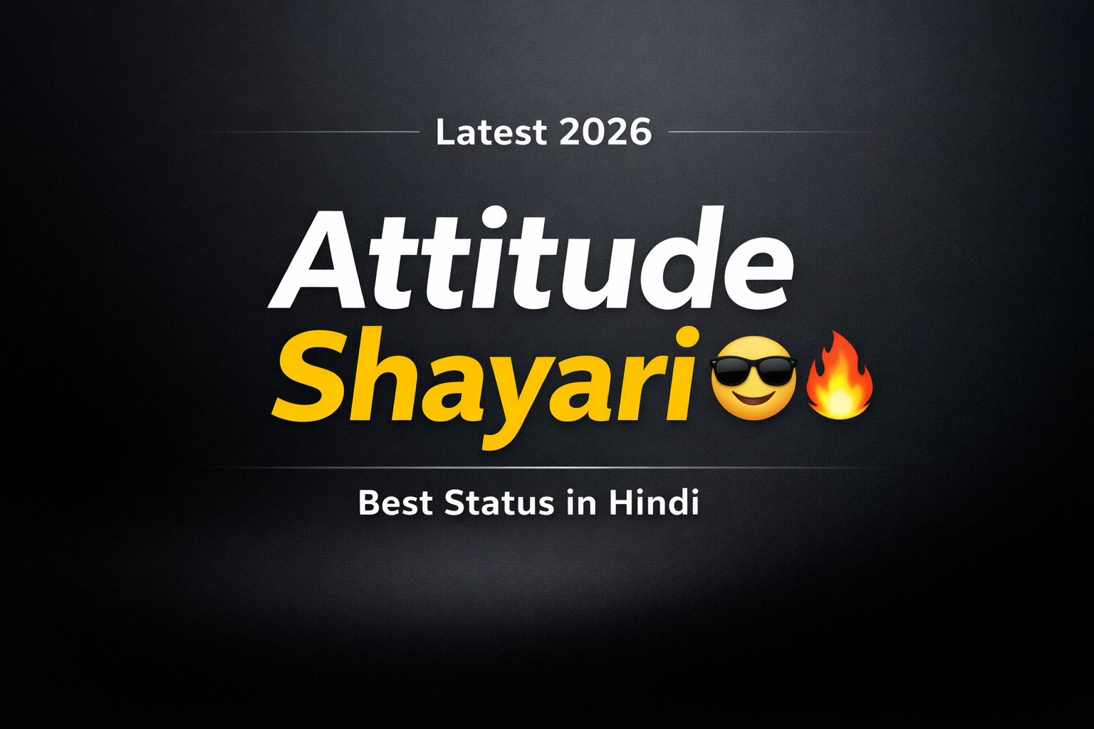 Latest 151+ Attitude Shayari in Hindi
